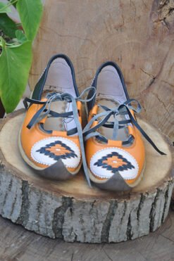 Turuncu Siyah Sandalet Model Çarık CIM10