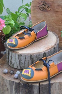 Alternative view of Turuncu Mor Sandalet Model Çarık CIM12