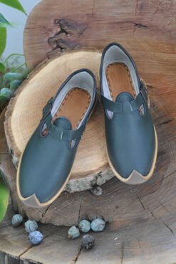 Koyu Yeşil Tokalı Model Çarık TMC06