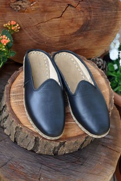 Siyah Pabuç Terlik Model Çarık PMC04