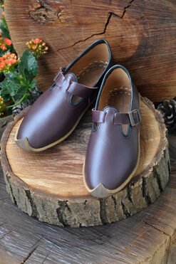 Bordo Tokalı Model Çarık TMC07