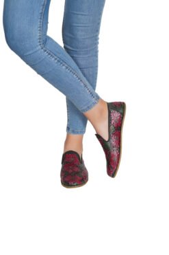 Alternative view of Soft Çiçek Desen İşlemeli Yemeni-Çarık SDY01