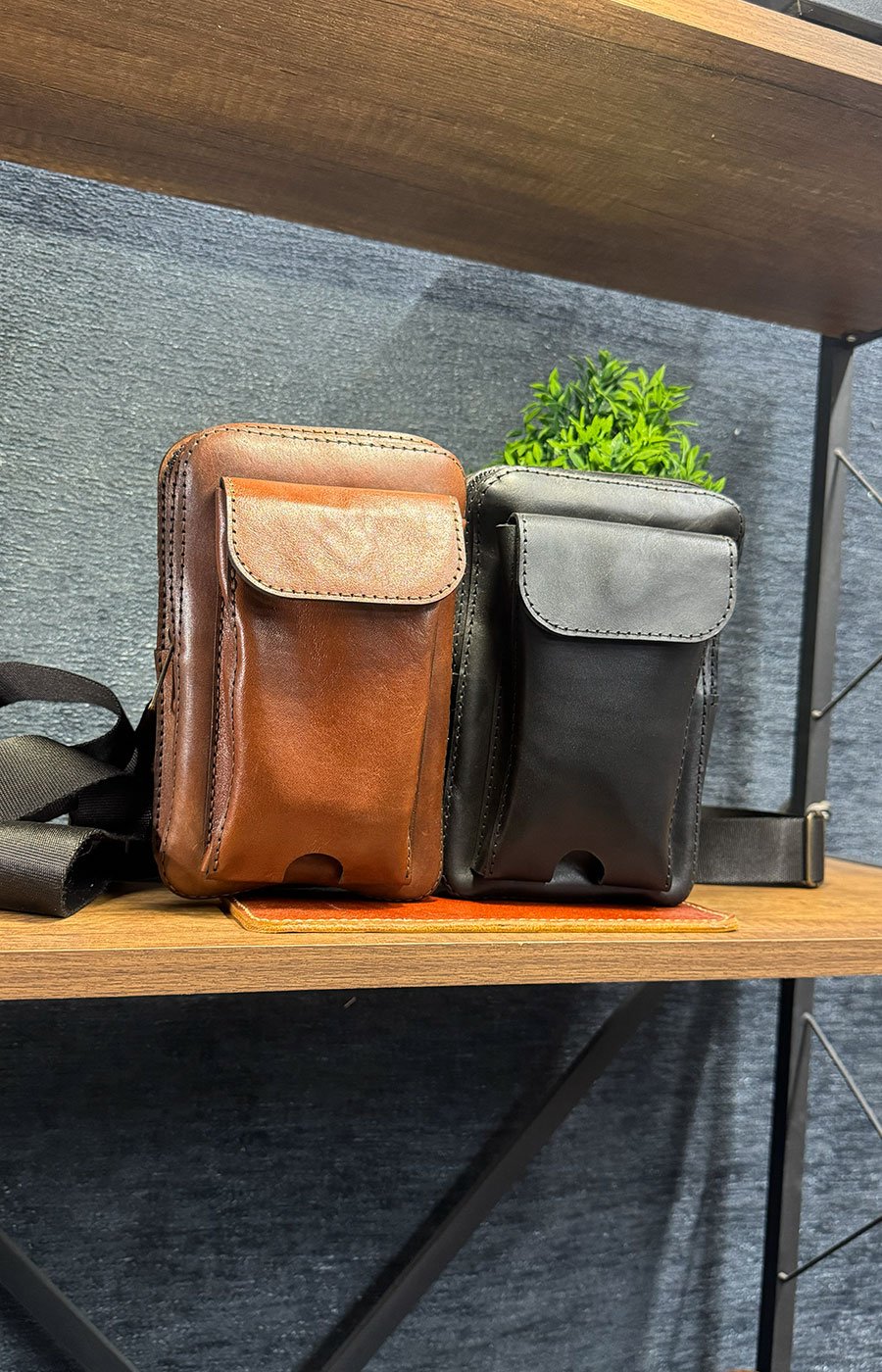 El Yapımı Deri Erkek Çanta EC01 - Görsel 2