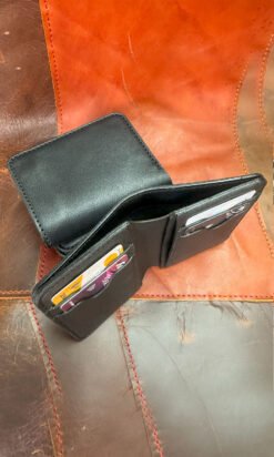 Alternative view of Hakiki Deri El Yapımı Dikey Cüzdan DC01S-Siyah