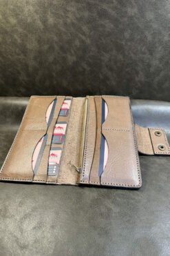 Alternative view of El Yapımı Hakiki Deri Büyük Boy Cüzdan