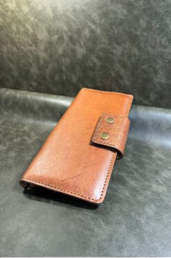 El Yapımı Hakiki Deri Büyük Boy Cüzdan